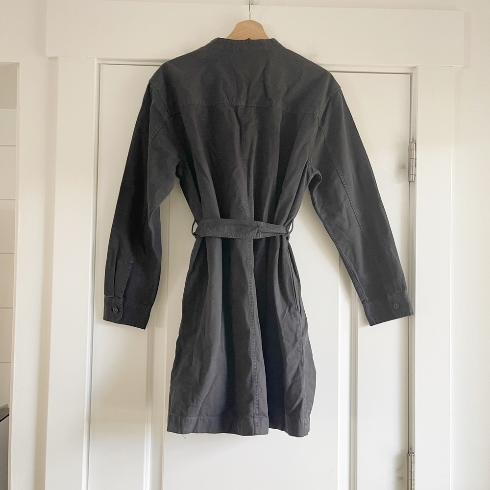 Gap Cotton Mini Dress Charcoal Gray - M - Picture 8 of 8